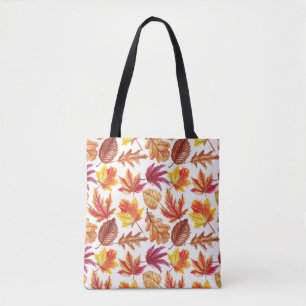 Wasserfarbener Herbst botanische, nahtlose Komposi Tasche
