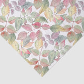 Wasserfarbener Herbst lässt botanische Natur zurüc Seidenpapier (Ausschnitt)