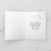 Wasserfarbener Herbstbär auf Baumstumpf Karte (Innenseite)