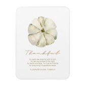 Wasserfarbener Herbstpumpen Dankbarer Erntedank Magnet (Vertikal)