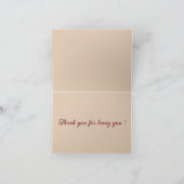 Wasserfarbener Herbstwald: Lebhafter Fall Art Dankeskarte (Innenseite)