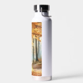 Wasserfarbener Herbstwald: Lebhafter Fall Art Trinkflasche (Links)