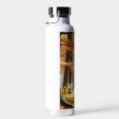 Wasserfarbener Herbstwald: Lebhafter Fall Art Trinkflasche (Rechts)