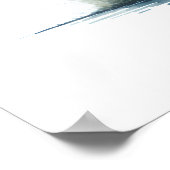 Wasserfarbener Heron in der Natur Poster (Ecke)