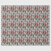 Wasserfarbener Hintergrund aus verzaubertem Holz Geschenkpapier (Flach)