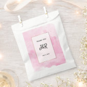Wasserfarbener Hintergrund Romantische Hochzeit in Geschenktütchen (Ausgeschnitten)