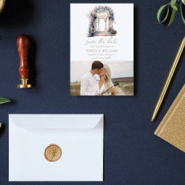 Wasserfarbener Hochzeitsplatz Save the Date