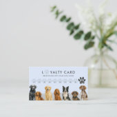 Wasserfarbener Hund Rasse Heimtiere blauer Treue Visitenkarte (Stehend Vorderseite)