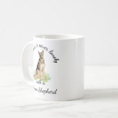 Wasserfarbener Hundehund Tier Kaffeetasse (Vorderseite Links)