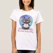 Wasserfarbener Katze Yoga Lover Mama Lehrerin - Fr T-Shirt (Vorderseite)
