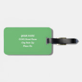 Wasserfarbener Katzenfrosch im Regen Gepäckanhänger (Rückseite horizontal)