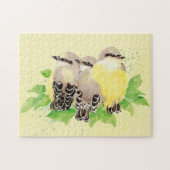 Wasserfarbener Kingbird Garden Bird Nature Puzzle (Horizontal)
