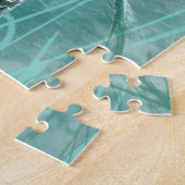 Wasserfarbener Kingfisher Bird Art Puzzle (Seite)