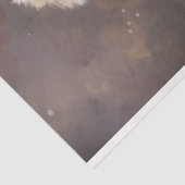 Wasserfarbener Klassiker Santa Claus lächelt roten Seidenpapier (Ausschnitt)