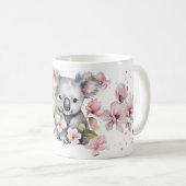 Wasserfarbener Koala-Bär Custom Nurure Kaffeetasse (VorderseiteRechts)