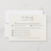 Wasserfarbener Kosmos Blumengerichte Wahlmöglichke RSVP Karte (Vorderseite)