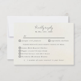 Wasserfarbener Kosmos Blumengerichte Wahlmöglichke RSVP Karte