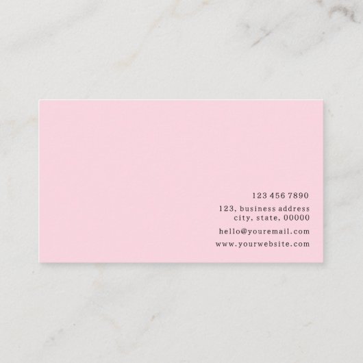 Wasserfarbener Kuchen Eleganter Beruflicher Kondit Visitenkarte (Rückseite)