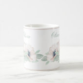 Wasserfarbener Mohn Elegante Kaffeetasse (Mittel)
