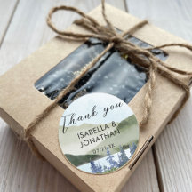 Wasserfarbener Natursee Landschaft See Danke für I