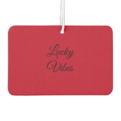 Wasserfarbener Niedlicher Ladybird mit blauen Blum Autolufterfrischer (Rückseite)