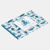 Wasserfarbener Oktopus Gästebuch (Ecke)