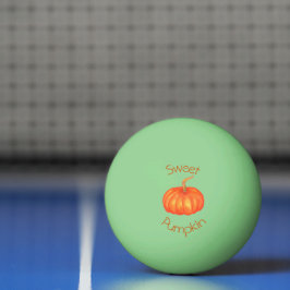 Wasserfarbener, orangefarbener Kürbis Pong Ball Tischtennisball