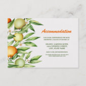 Wasserfarbener Orangenfrüchtezeitraum Begleitkarte (Vorderseite)