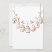 Wasserfarbener Osterbrunch mit Pysanky Egg Hunt Einladung (Rückseite)