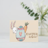 Wasserfarbener Osterbrunch und Ei-Jagd Einladung. Einladungspostkarte (Stehend Vorderseite)