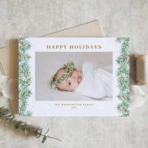 Wasserfarbener Pine Needles Garland