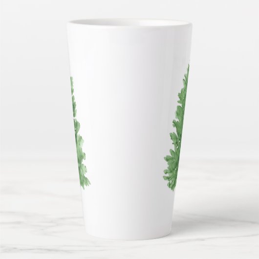 Wasserfarbener Pine Tree 2 Milchtasse (Vorderseite)