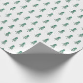 Wasserfarbener Pine Tree Weihnachten Geschenkpapier (Ecke)