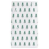 Wasserfarbener Pine Tree Weihnachten Kleine Geschenktüte (Vorderseite)