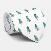 Wasserfarbener Pine Tree Weihnachten Krawatte (Gerollt)