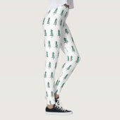 Wasserfarbener Pine Tree Weihnachten Leggings (Rechts)
