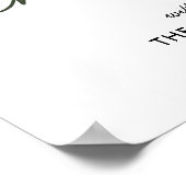 Wasserfarbener Pine Weihnachtsbaum Einfache Ferien Poster (Ecke)