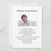 Wasserfarbener Pinienwald - Foto des Lebens Einladung (Rückseite)