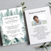 Wasserfarbener Pinienwald - Foto des Lebens Einladung