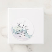 Wasserfarbener Pinienwald Hochzeit im Freien Geschenkanhänger (Beispiel)