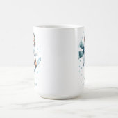 Wasserfarbener Polar-Bär Personalisiert Kaffeetasse (Mittel)