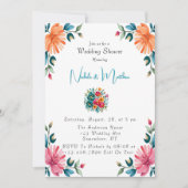 Wasserfarbener Polterabend Einladung (Vorderseite)