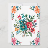 Wasserfarbener Polterabend Einladung (Rückseite)