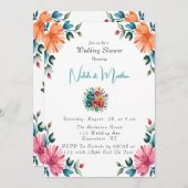 Wasserfarbener Polterabend Einladung (Vorne/Hinten)