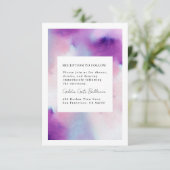 Wasserfarbener Rahmen Begleitkarte (Stehend Vorderseite)