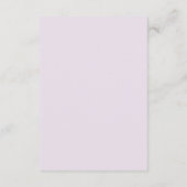 Wasserfarbener Rahmen Begleitkarte (Rückseite)