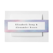 Wasserfarbener Rahmen - Einladung Einladungsbanderole (Vorderseite Beispiel)