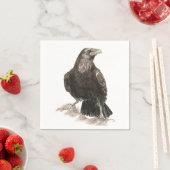 Wasserfarbener Reben-Vögel Kunst, Dichtung und Mus Serviette (Beispiel)