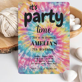 Wasserfarbener Regenbogen-Gefärbte Krawatte, weiße Einladung