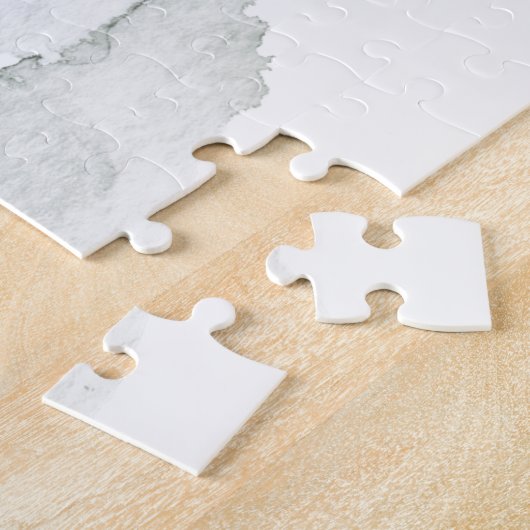 Wasserfarbener Regenwald Winter Puzzle (Seite)